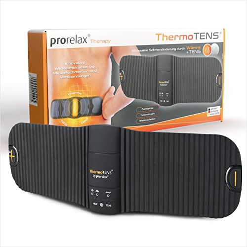 prorelax 15100 ThermoTENS | 3 in 1 Effektive Schmerztherapie | Wärme, TENS und Wärme + TENS | Medizinfreie + nebenwirkungsfreie Therapie und Regeneration | Individuell einstellbar | Wiederverwendbar  